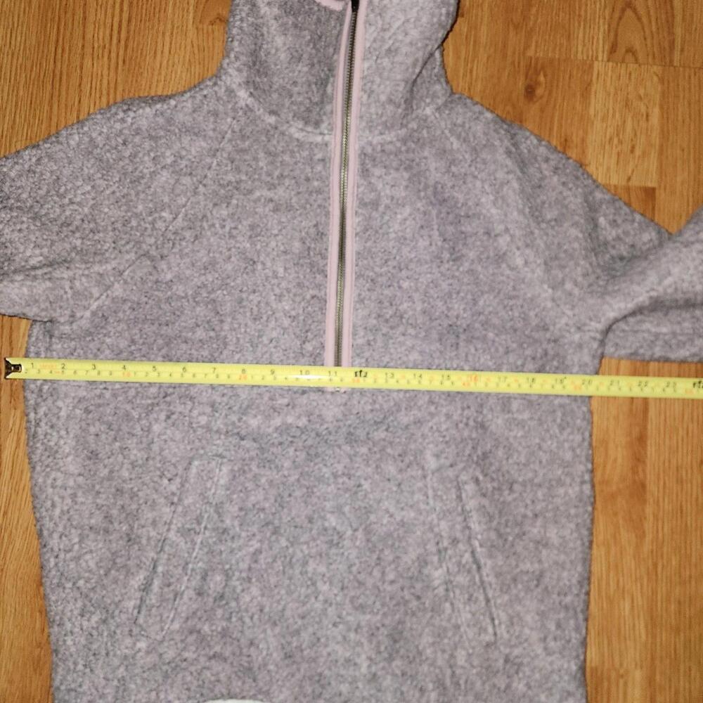 Madewell womens Fleece Half Zip Lavender Jacket S Sherpa Outdoor Barbie Cabin - Picture 9 of 9